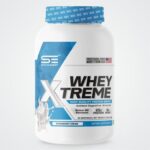 An image showcasing Xtreme whey protein supplement jar