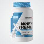 An image showcasing Xtreme whey protein supplement jar