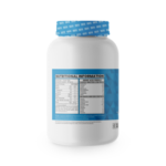 An image showcasing Xtreme whey protein supplement nutritional information on its jar