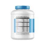 An image showcasing Mass Factor supplement nutritional information on its jar