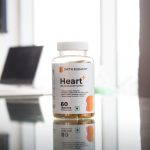 An image showcasing Heart+ supplement product bottle